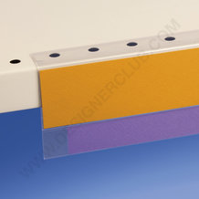 Profil porte-étiquettes adhésif à ajouter 32 x 1000 mm pvc antireflet