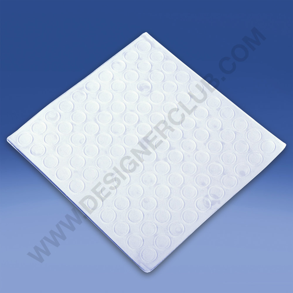 Designer Club - Antirutsch-Klebefuß transparent Ø mm. 10x1